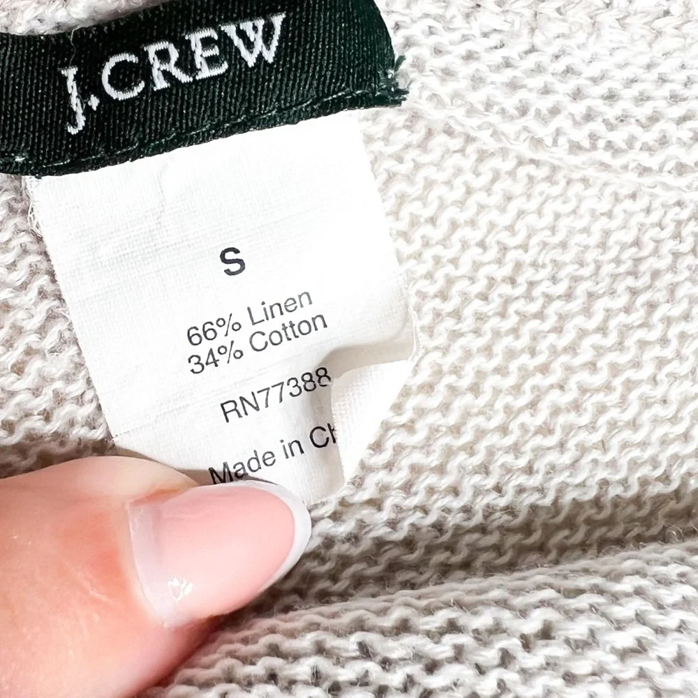J.Crew Gray & Yellow Striped Top (Sz S)